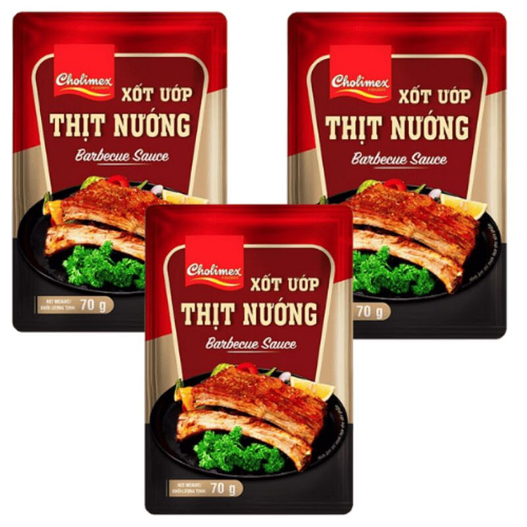[ Cholimex ] BBQ Meat Marinade 70g x 3 Pack 3 pack