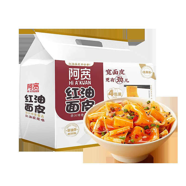 阿宽红油面皮方便面440g/件
