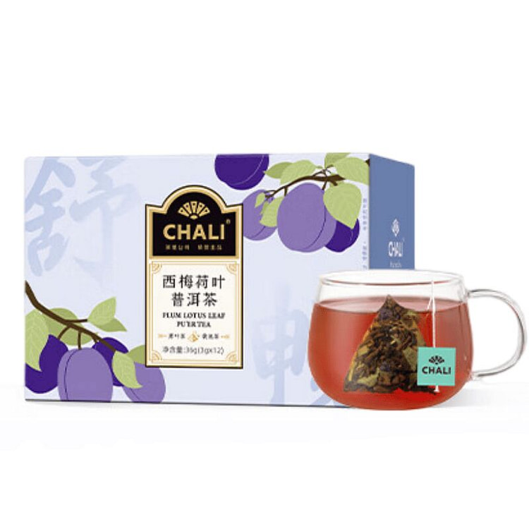CHALI茶里 西梅荷叶普洱茶12包  荷叶茶普洱 36 克