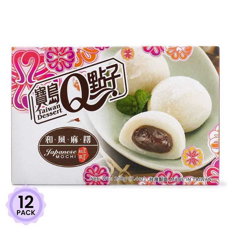 Royal Family 宝岛Q点子 和风麻薯 红豆味 210 克*12 包