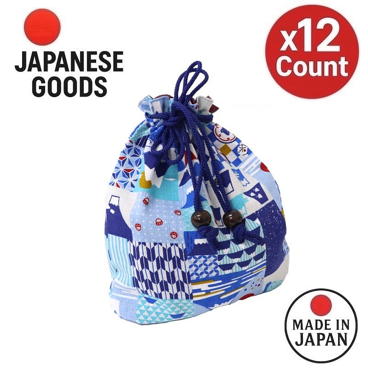富士山中号抽绳袋 日本制造