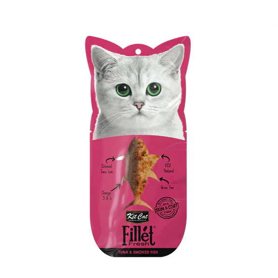 【Kit Cat】Cat Treat - Fillet Fresh Tuna & Smocked Fish 1 each