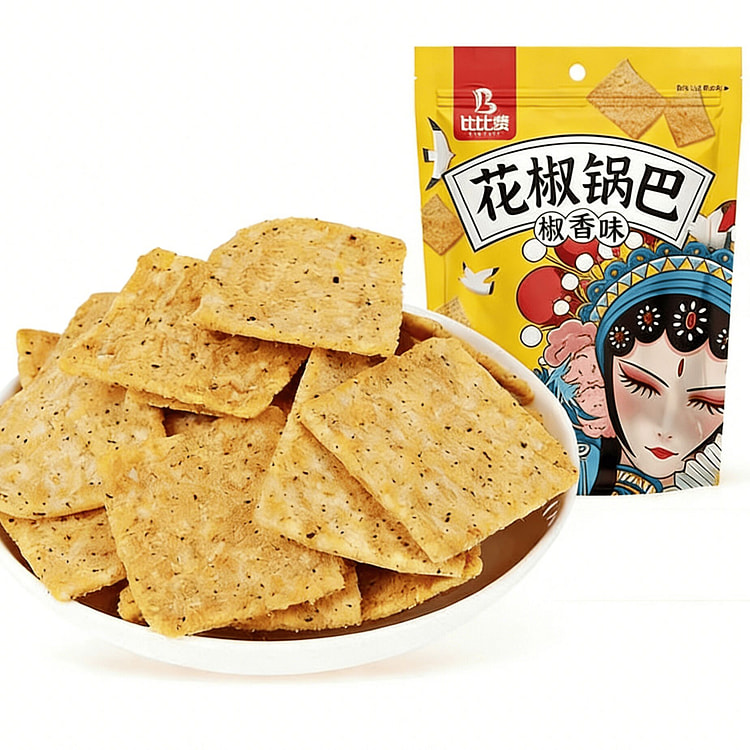 比比赞花椒锅巴解馋小零食椒香味128g*1袋 128 克