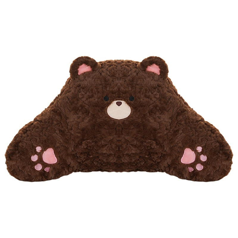 Cartoon Bear Pillow Waist Support – Deep Brown 1 count