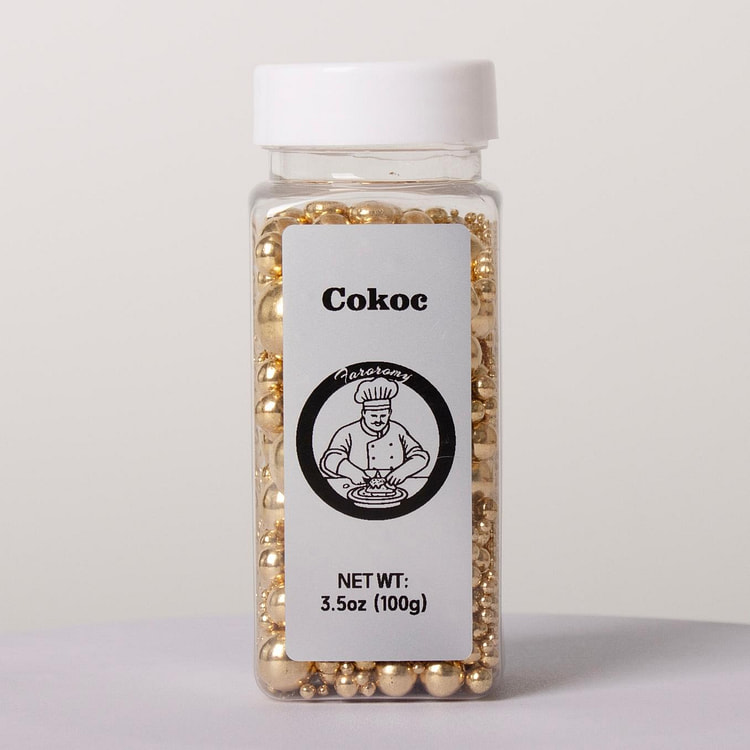 Cokoc 可食用彩针撒糖 金色珍珠
