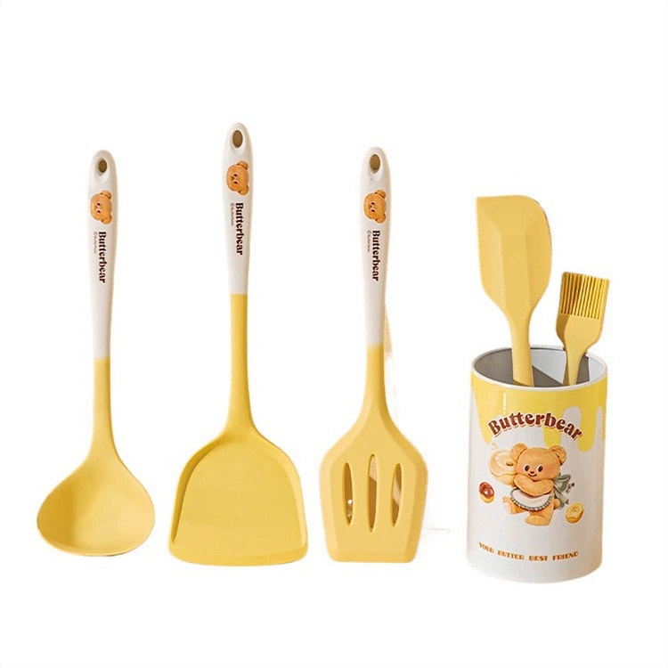 硅胶锅铲6件套 家用 煎炒蒸煮 不粘锅-礼盒装 1 份