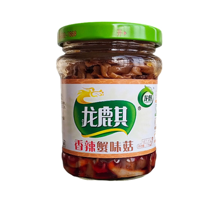 龙麒香辣蟹味菇1瓶175g