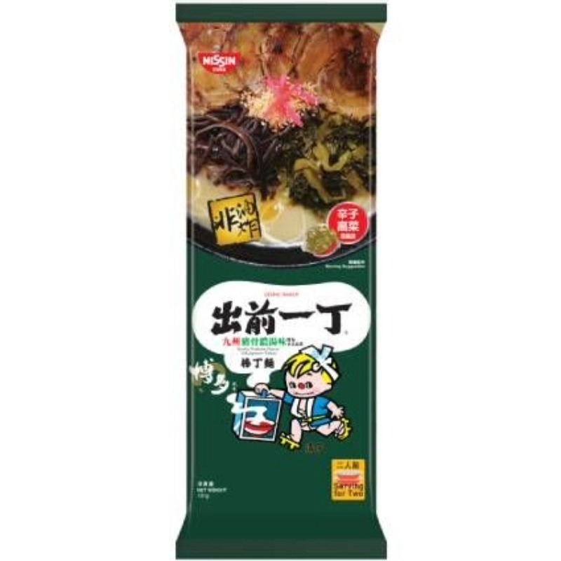 出前一丁 棒丁面 九州豬骨濃湯味 附加日式高菜 181 克