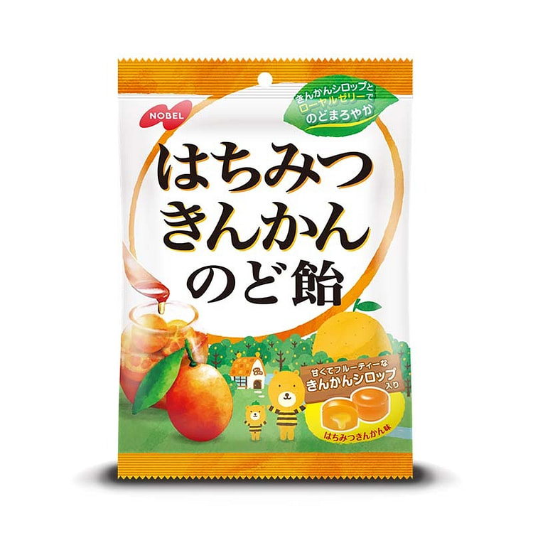 Nobel Throat Lozenges Honey Orange Flavor 110g 1 each