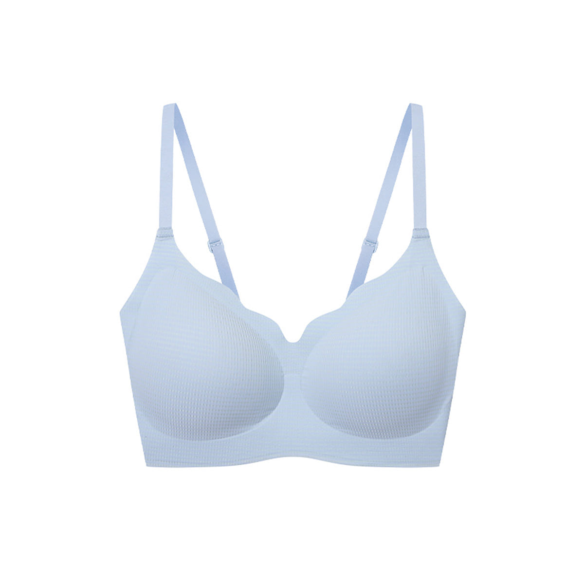 Ubras One Size Cool Style Ripple Collar Cloud Support Bra – Vest- Light Blue 100 g
