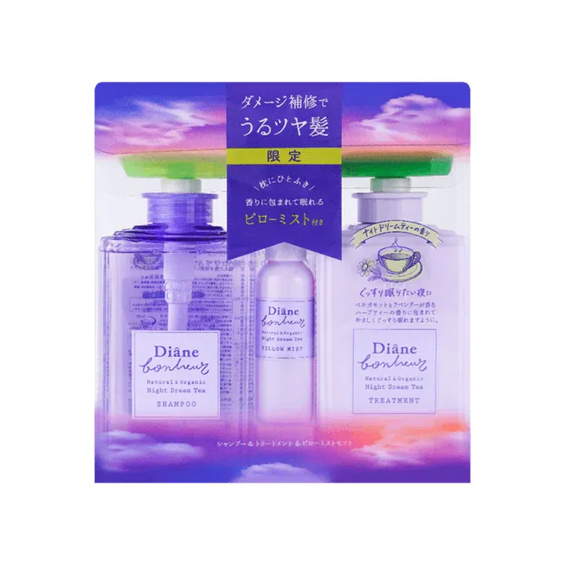 Night Dream Tea Special Set #Shampoo&Treatment&Pillow Mist )500ml+500ml+55ml) 1055 ml