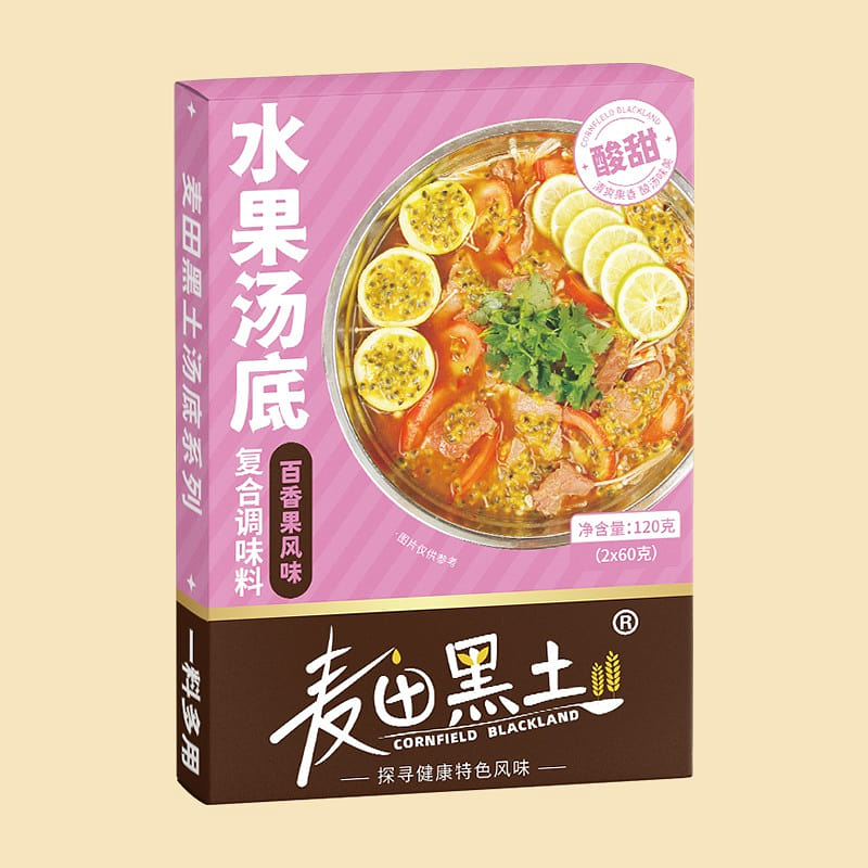 Passion fruit flavored fruit soup base 120 g
