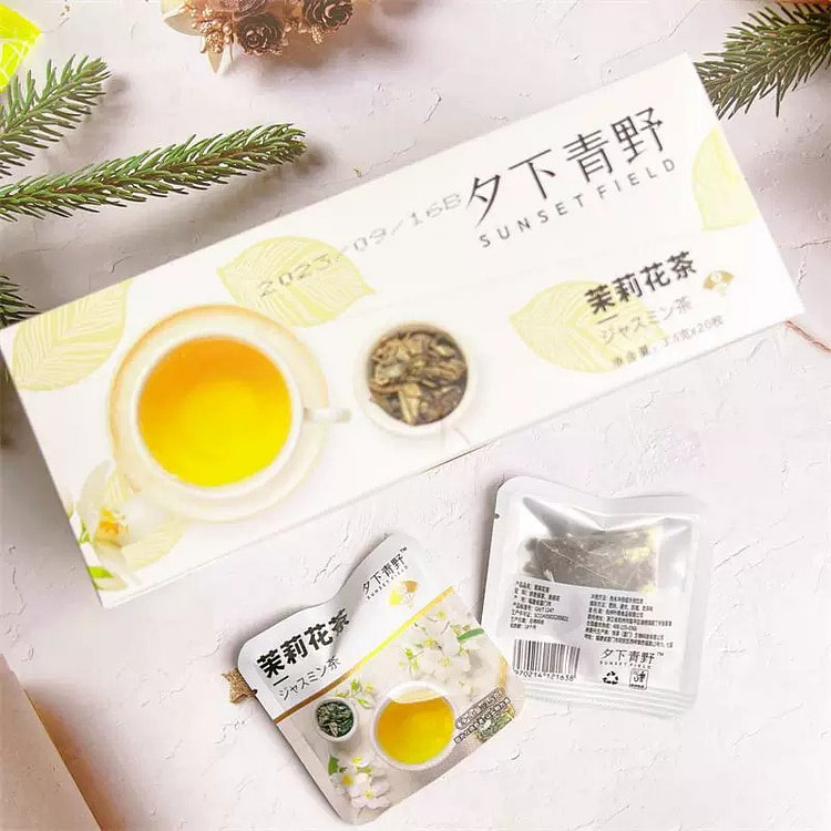 夕下青野 茉莉花茶 冷泡养生花果茶3.5g*10包 1 盒