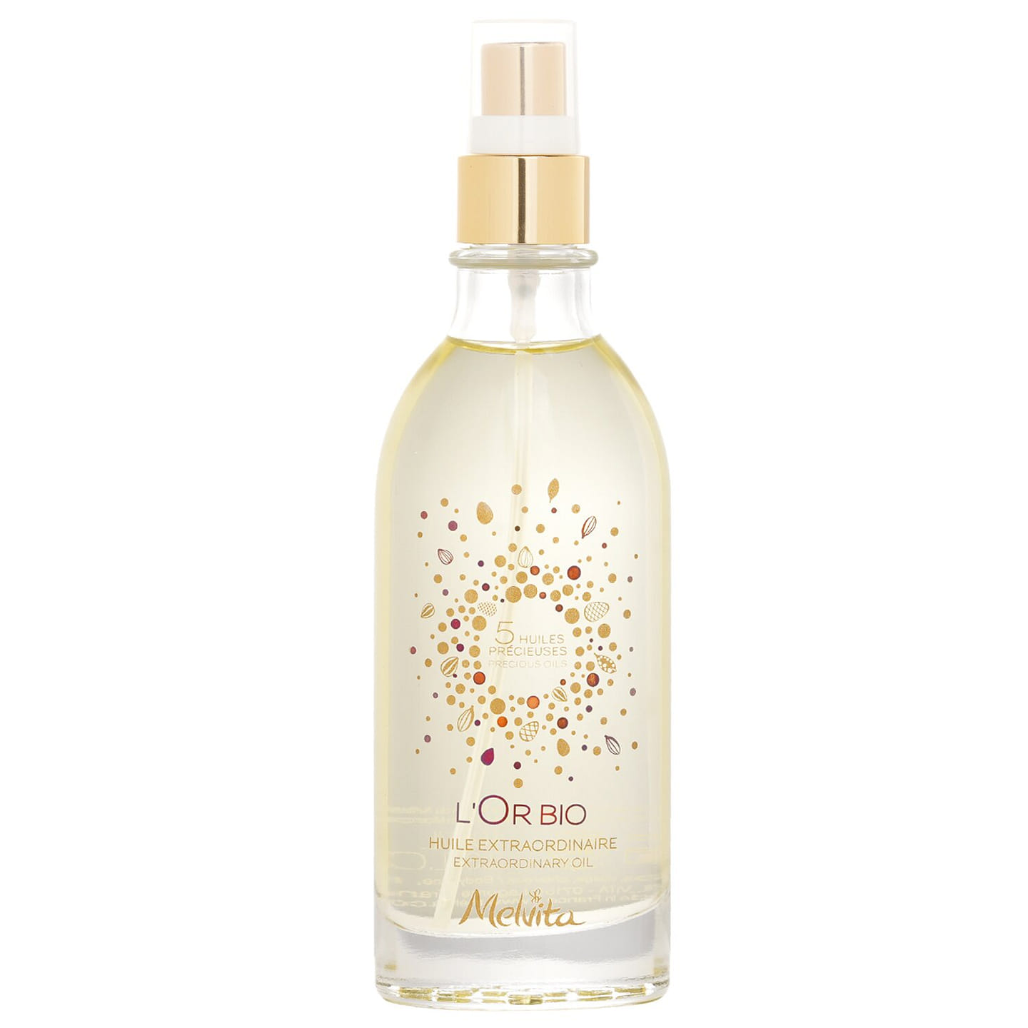 Melvita Organic Gold Complete Repair Oil – Suitable for face, body and hair 100ml/3.3oz 100 ml