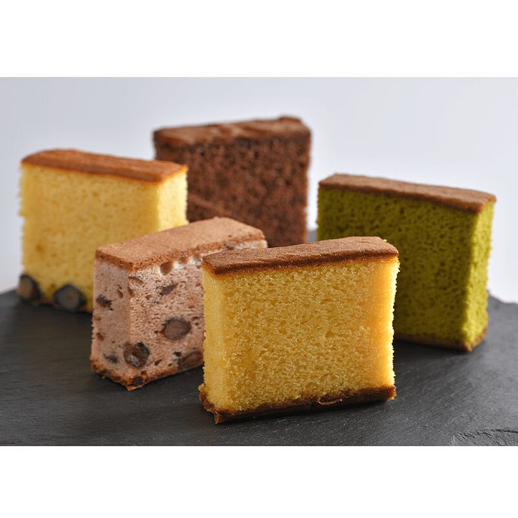 京都三源庵长崎蛋糕礼盒 独立包装5种组合 10袋 1 箱