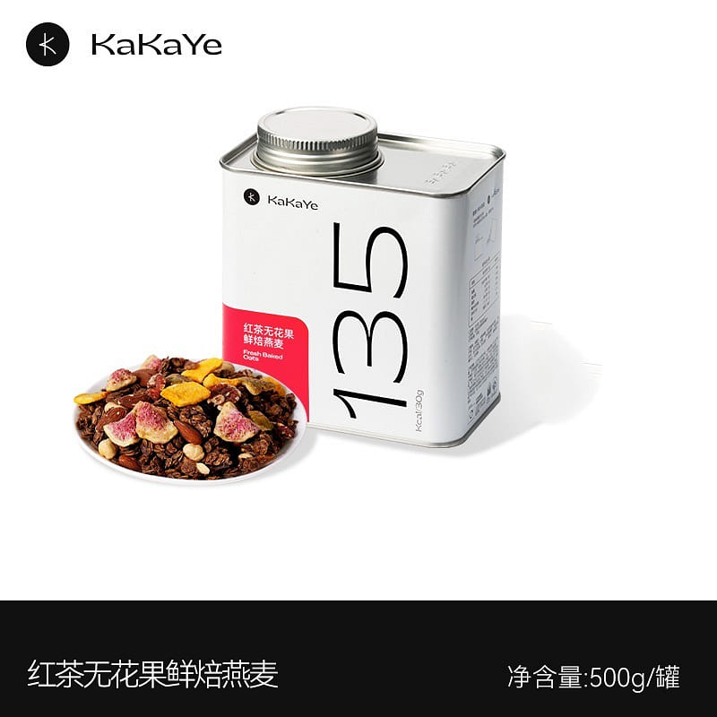 Baked oatmeal black tea fig oatmeal 500g 500 g