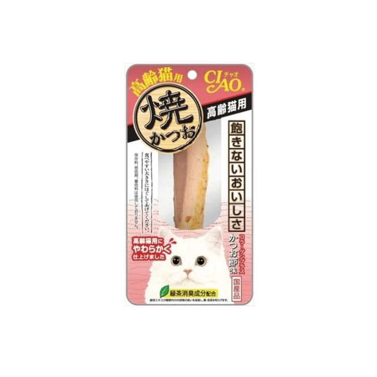 伊纳宝 猫咪零食 高龄猫咪专用 营养鲣鱼猫条 1 份 (min 3)