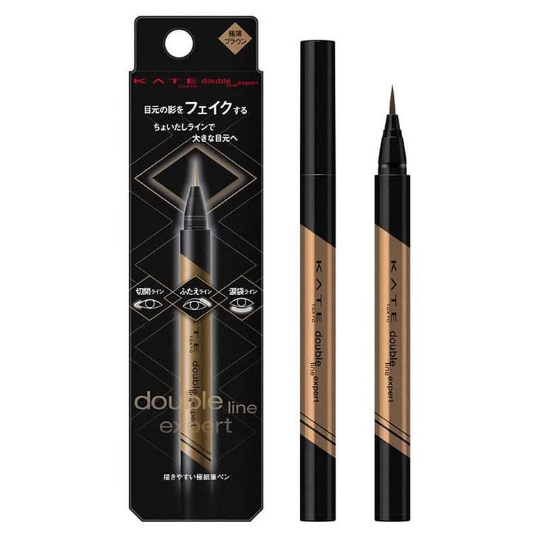KATE Liquid Eyeliner LB-1 Ultra Thin Brown 0.5mL/ 1 count