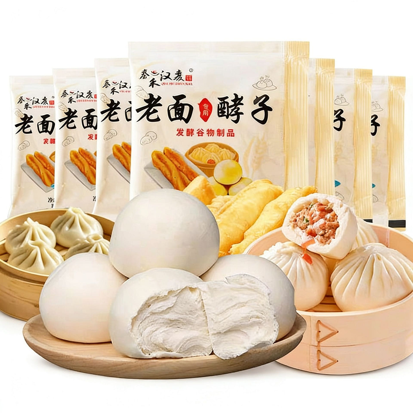 Qinhe Han wheat old dough starter 6 packs yeast 150 g