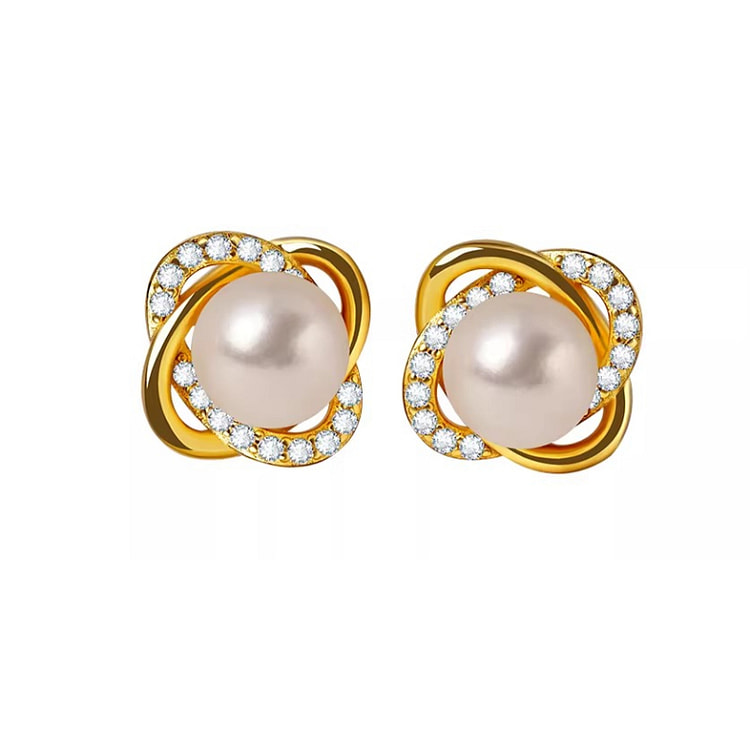 Zhenmeng Perfect Pearl Earnail 9 * 9mm 1 box