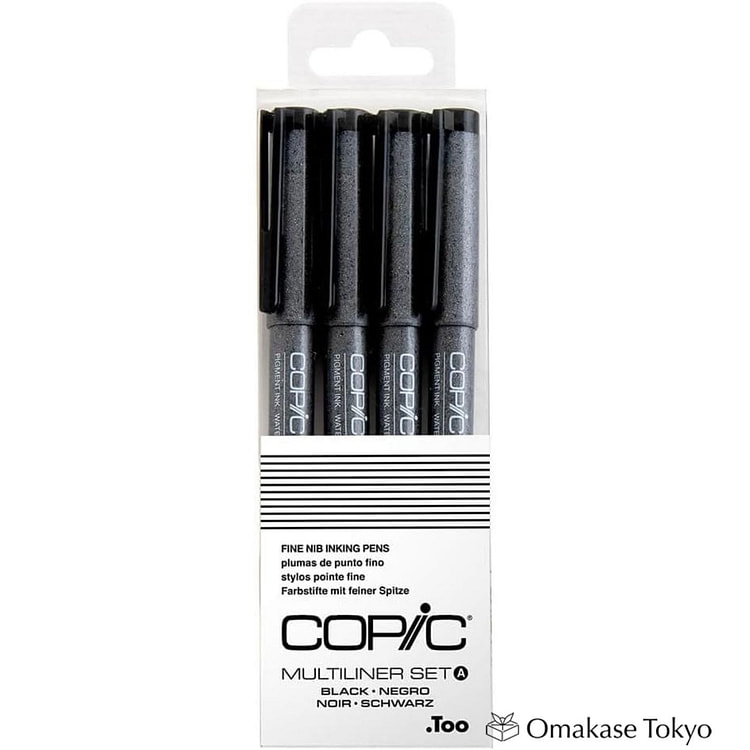 Copic Multiliner 黑色记号笔套装