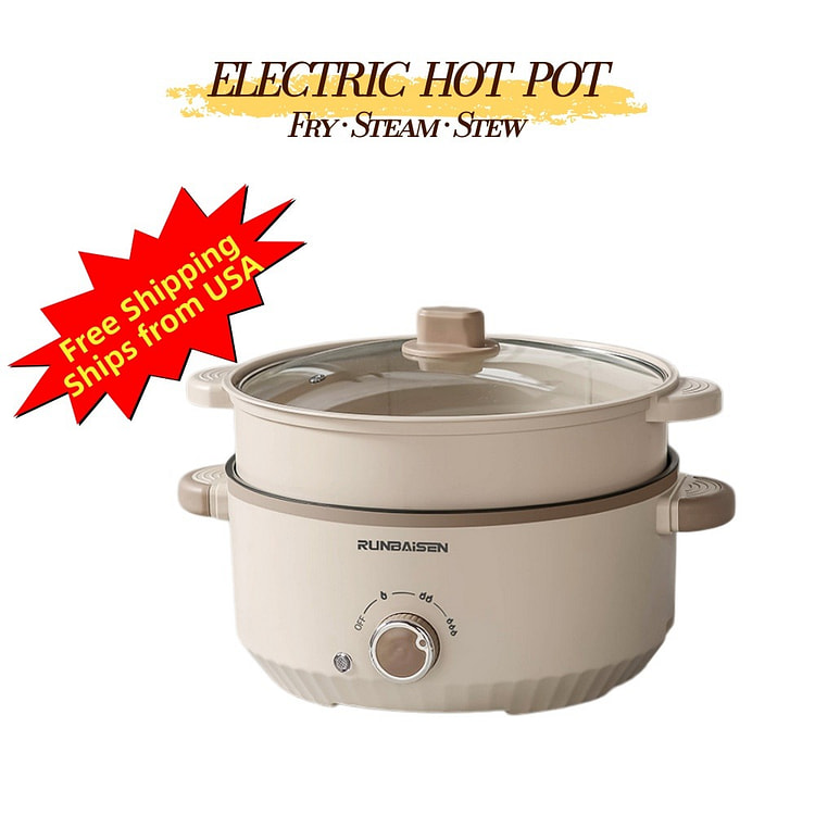 Multi Electric Hot Pot Cooker Fry Steam Stew pot-A 1 bunch