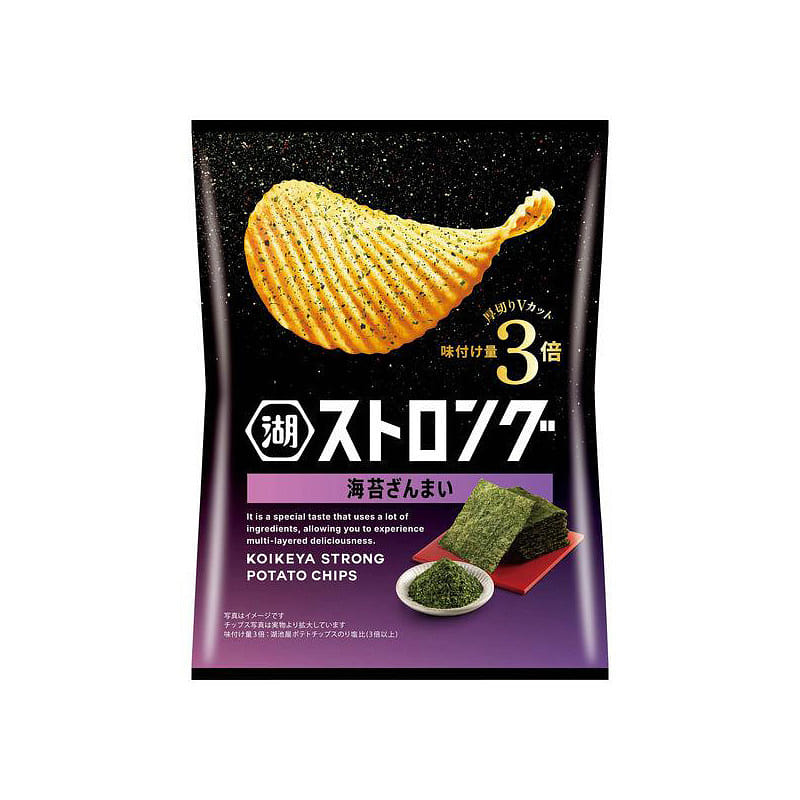 Potato Chips Snack Koikeya Strong Nori Zanmai 53g 53 g