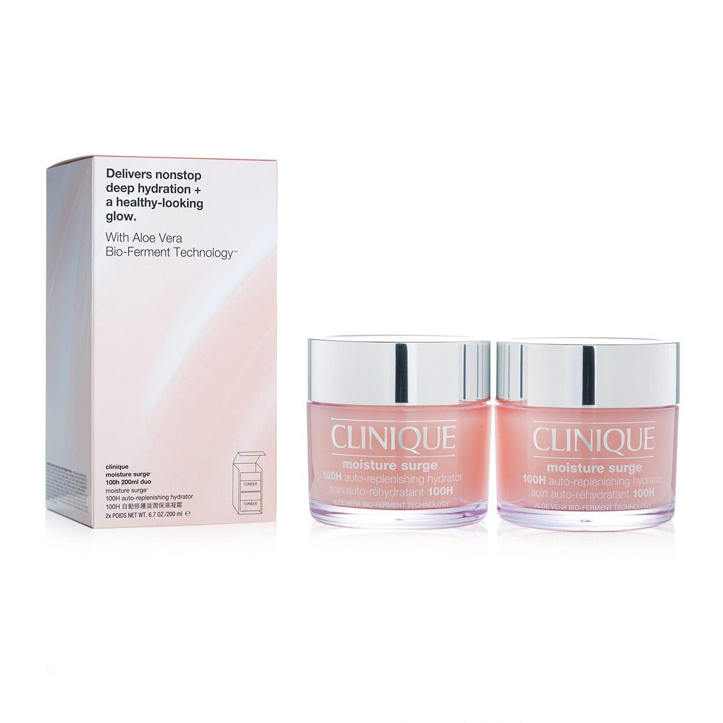 Clinique Moisture Surge H Auto-Replenishing Hydrator (Jumbo Size) Duo Pack /KWW 2x200ml/6.7oz 400 ml