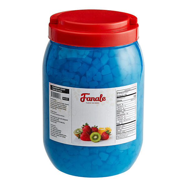 Blueberry Heart Shaped Jelly Coconut Jelly Topping nata de coco for Boba Tea 6.6 lb