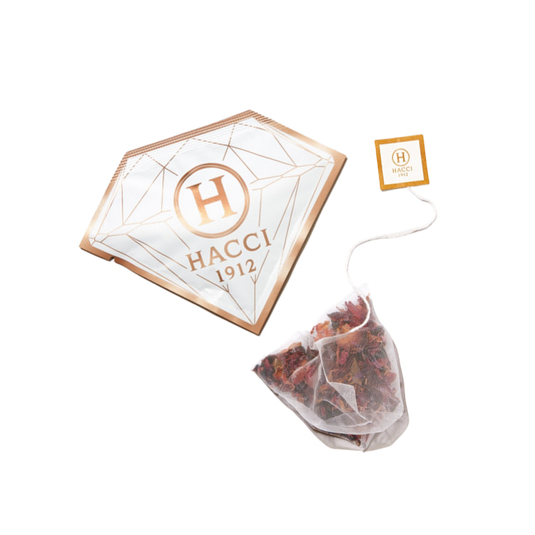 日本 HACCI 人气花草茶包 无咖啡因 无咖啡因 浓香 抗氧化 放松辅助睡眠 玫瑰红茶茶包1袋 3.2g
