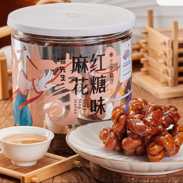 杨先生手工红糖麻花370克/罐