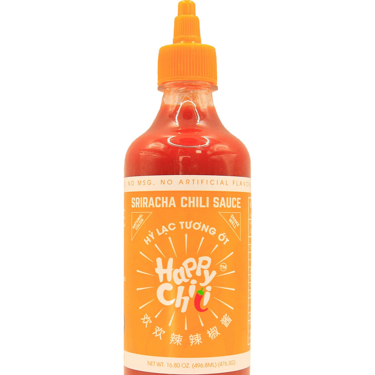 Happy Chili Sriracha Hot Sauce 476g 16.8 oz 16.8 oz