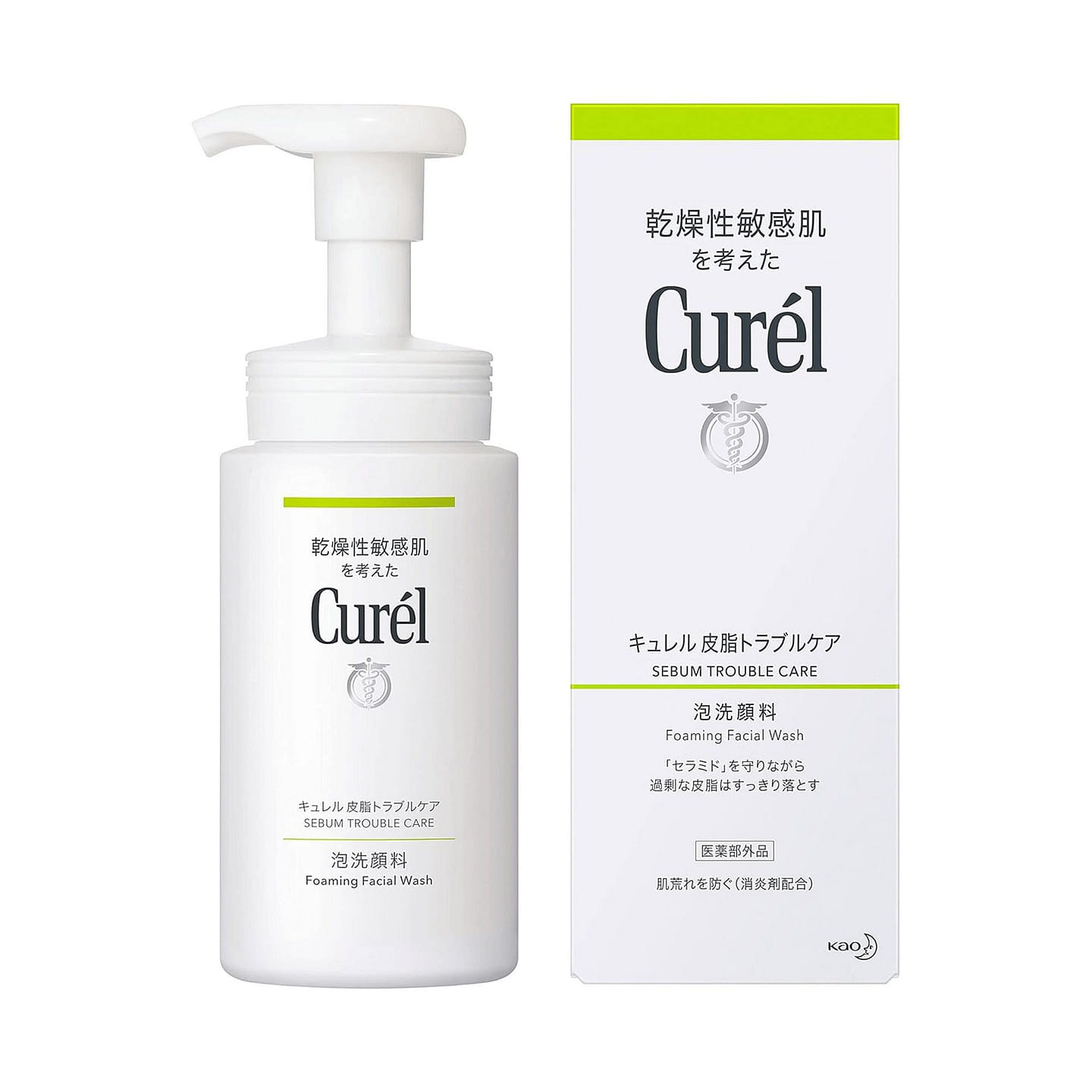 Kao Curel Foaming Facial Wash Sebum Care 150ml 1 each