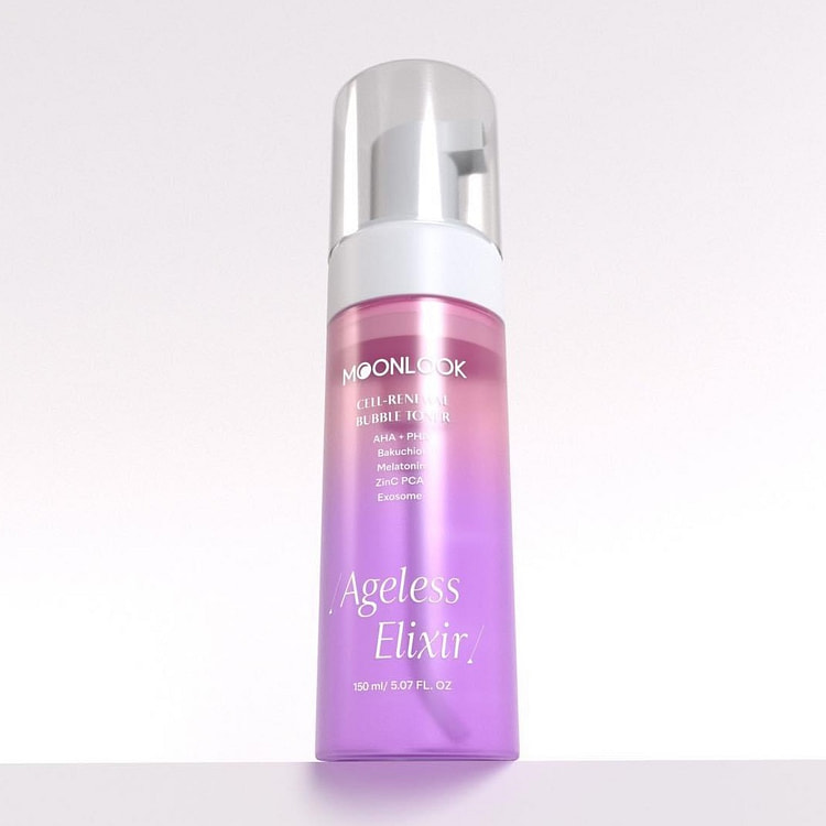 Moon Look Toner Tạo Bọt Cân Bằng pH Tẩy Tế Bào Chết Dịu Nhẹ Chống Lão Hoá D
