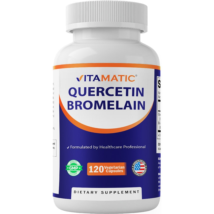 Quercetin with Bromelain - 120 Vegetarian Capsules