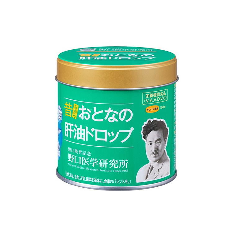 野口 成人鱼肝油 维生素片 120粒