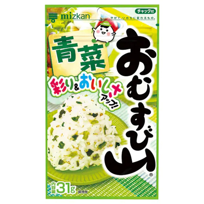 Mizkan Rice Ball Mountain Green Vegetables 31g 1 each
