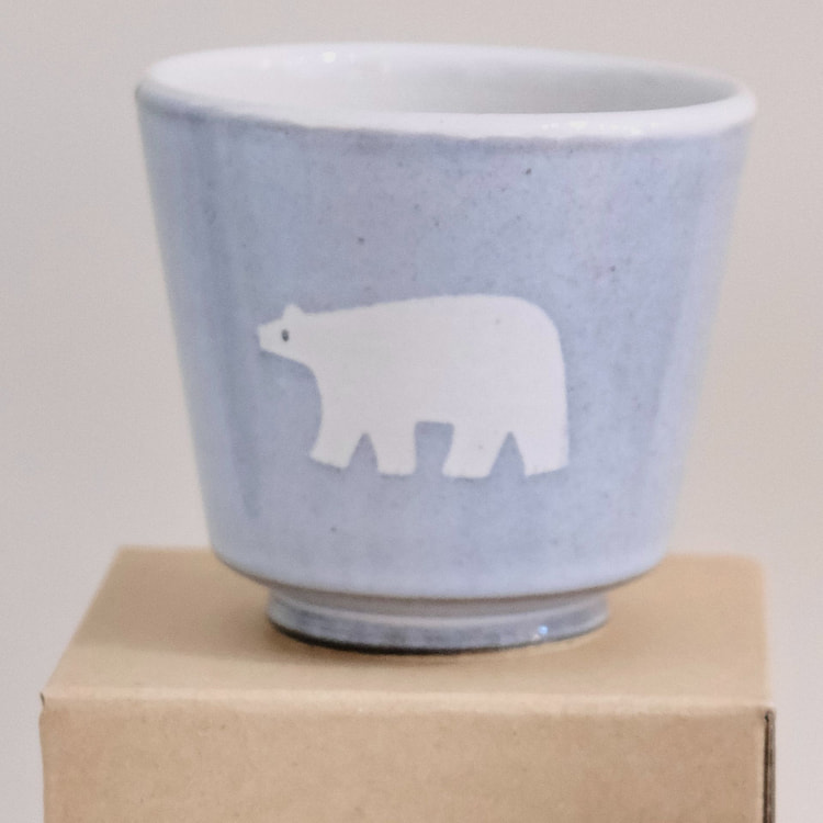 日本作家器 糸賀陶房290ml茶杯（礼盒装）北极熊