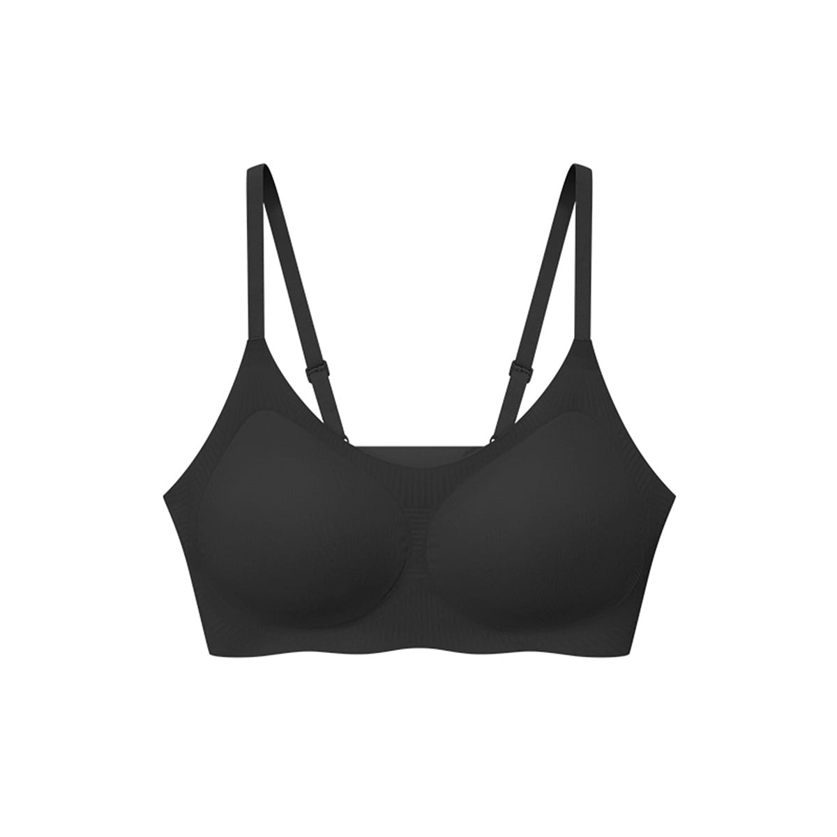 Ubras One Size Cool Type U-Neck Coud Support Bra -Vest Style – Black 50 g