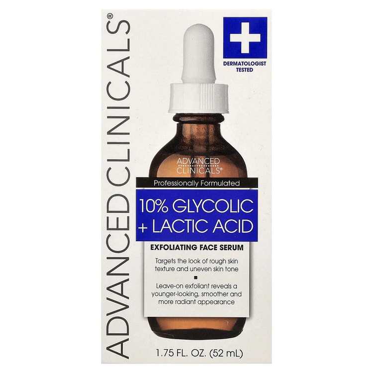 10% Glycolic + Lactic Acid Serum , 1.75oz, 52ml 1 pack