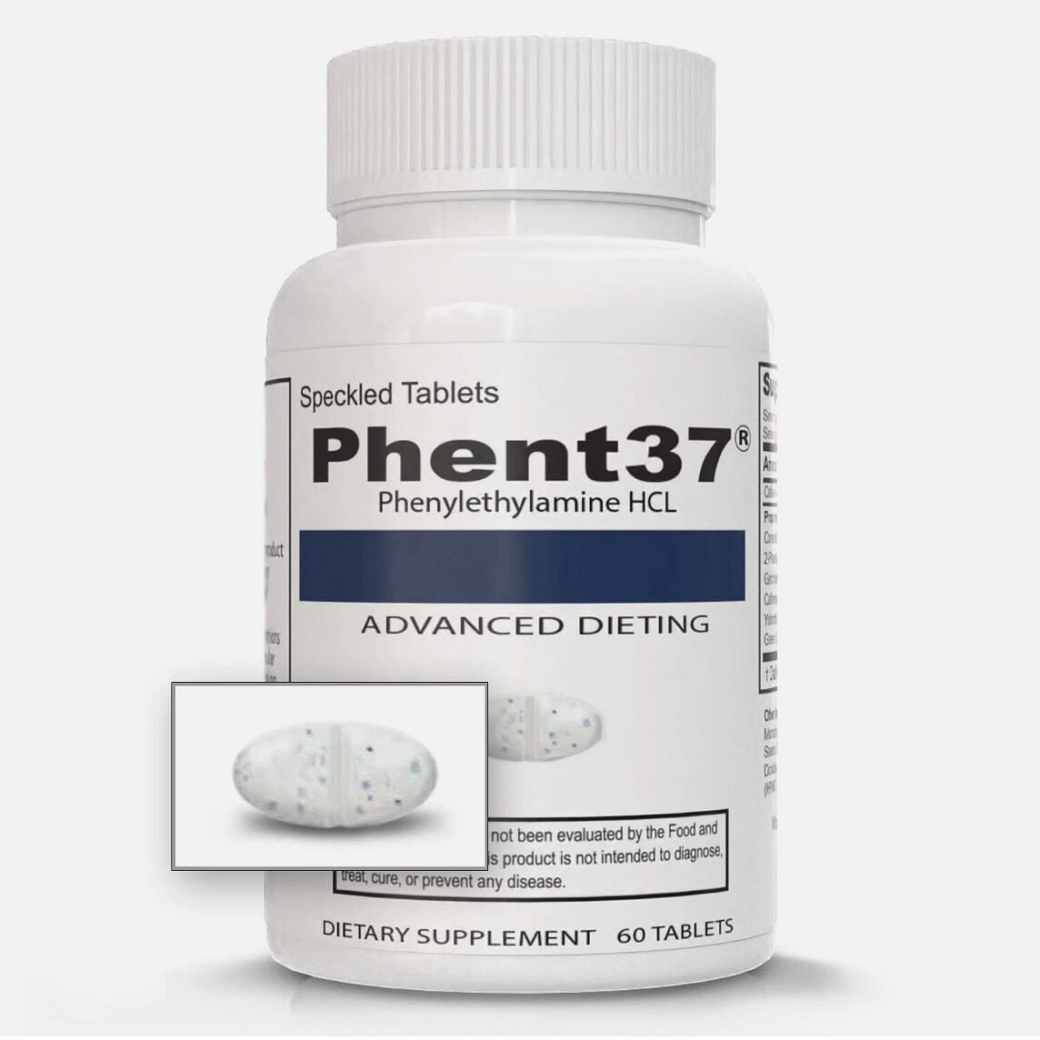 Phent37 – Speckled Tablets Appetite Control, Fat b 1 bottle