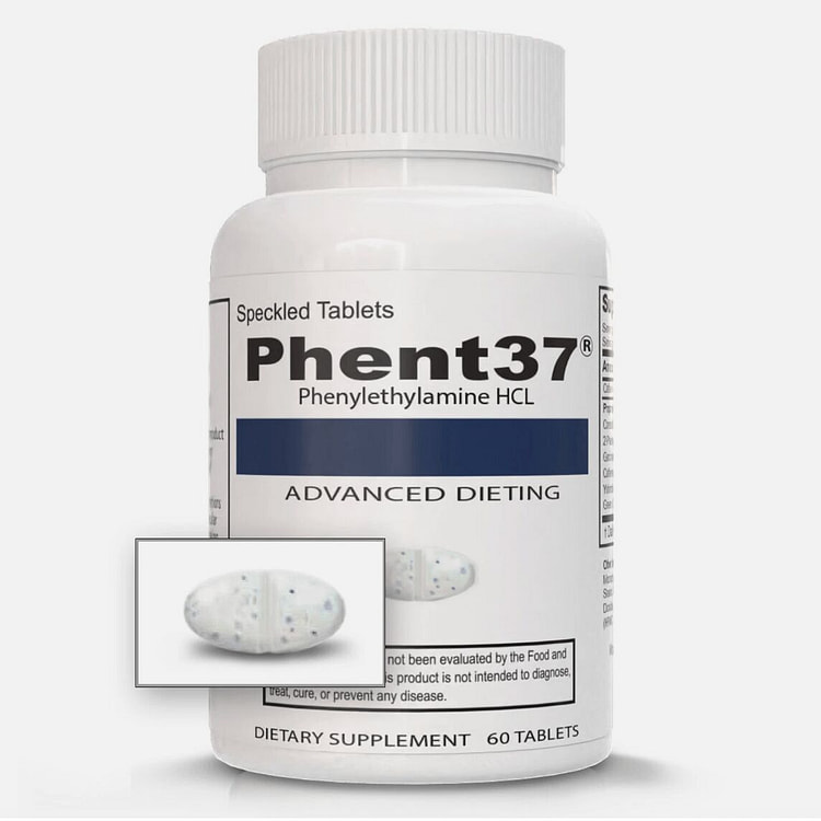 Phent37 - 斑点片剂，控制食欲，减少脂肪 1 瓶