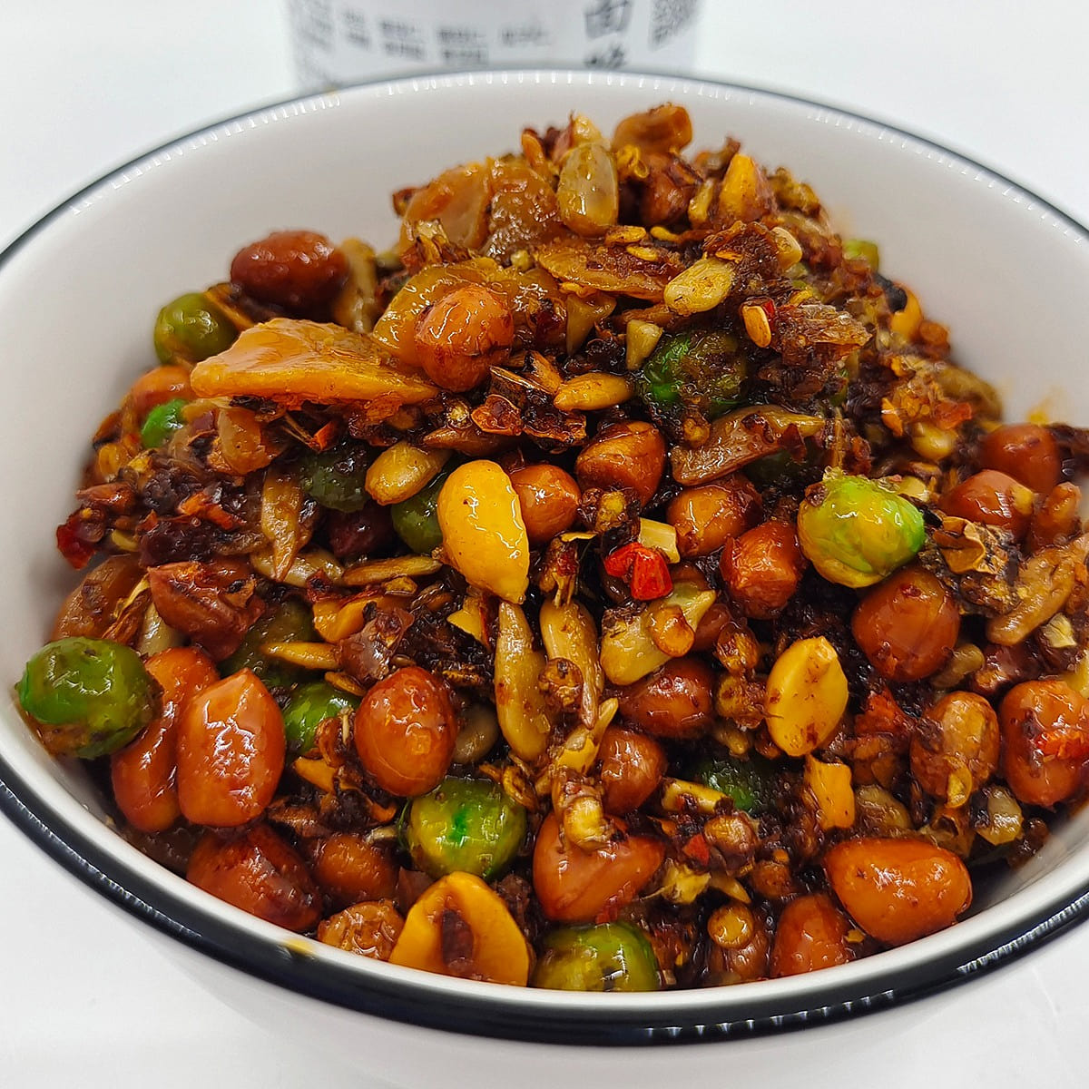 Crispy noodles with rice sauce, beans, beans and peanuts, delicious health 250g 1 個