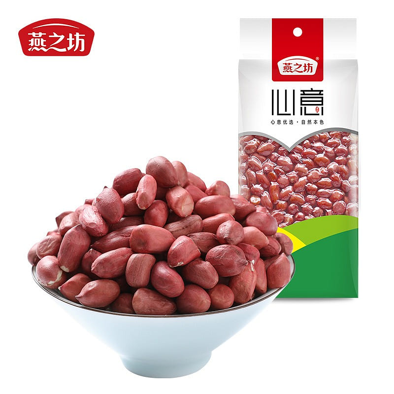 Yanzhifang Red Peanut Kernels Jilin Songyuan Peanuts 355g/bag 355 グラム