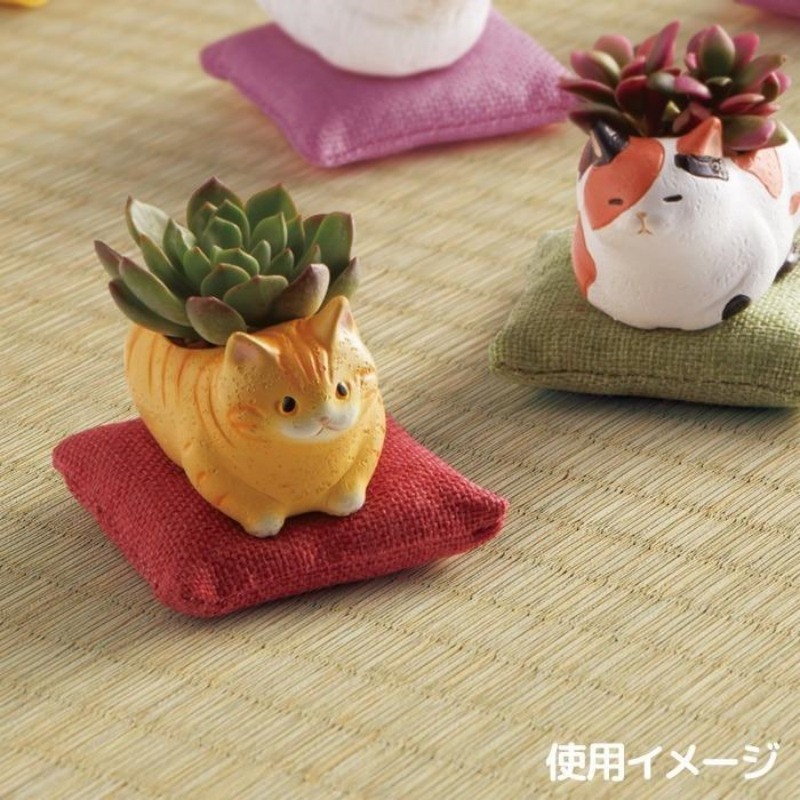 植木鉢 ミニ リトルレジンポット くつろぎ猫 マンチカン - Weee!