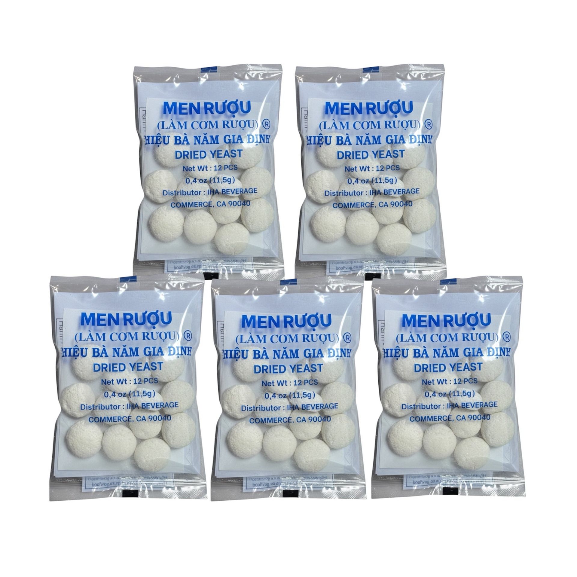 Dried Yeast Fermented Sticky Rice Men Lam Com Ruou 1 pack*5 counts