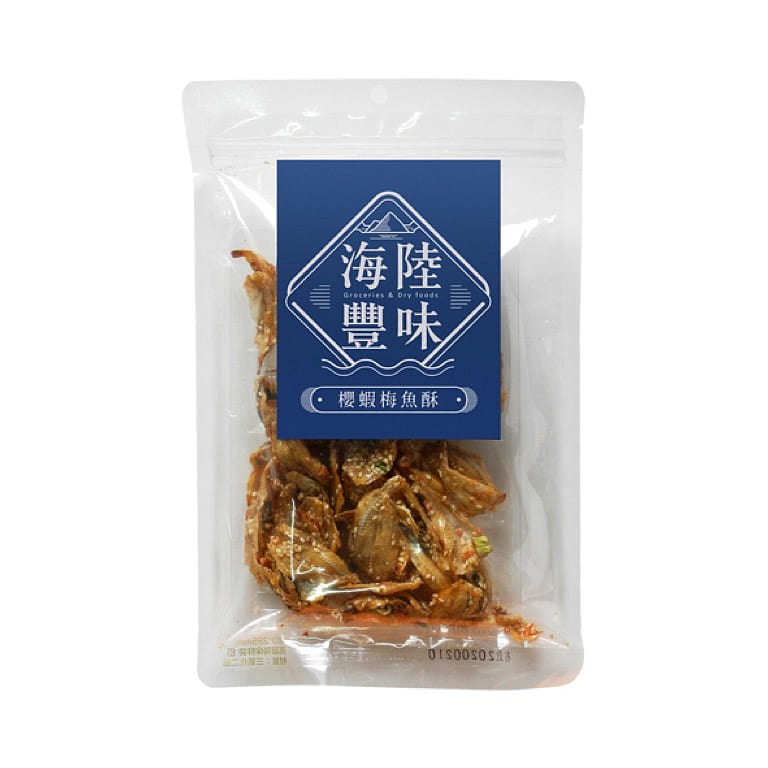 海陆丰味【黑桥牌】樱虾梅鱼酥 80 克