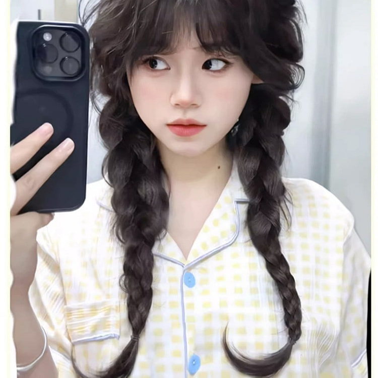 Wig Braid Children's Natural Sheep Horn Braid1