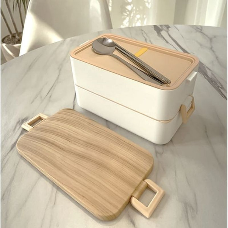 Dasoda 2-Tier Warm Stainless Steel Lunch Box Set 1 count