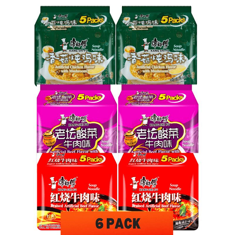Master Kong Instant Noodles 3-flavor Combo Pack 106 g
